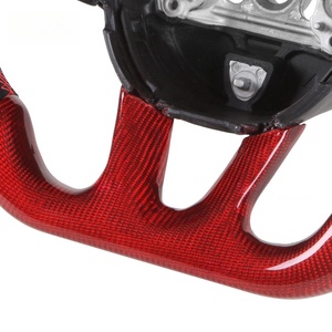 Volants de direction en fibre de carbone avec marquage de centrage personnalisé <span class=keywords><strong>pour</strong></span> Dodge Devil Horn, couleur rouge - Product Image 5