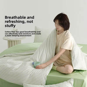 ปลอกหมอน<span class=keywords><strong>ผ้า</strong></span>ฝ้ายลายทางสำหรับเครื่อง<span class=keywords><strong>ซัก</strong></span><span class=keywords><strong>ผ้า</strong></span>ซักได้สำหรับทุกฤดูกาลผ้าคลุม<span class=keywords><strong>ผ้า</strong></span>ฝ้าย<span class=keywords><strong>ซัก</strong></span>ได้สำหรับ100% - Product Image 2