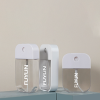 Fuyun – Flacon pulvérisateur miniature en plastique blanc, très populaire, 40ml/45ml/50ml, pour désinfectant pour les mains, masque facial, parfum de poche, format carte de crédit