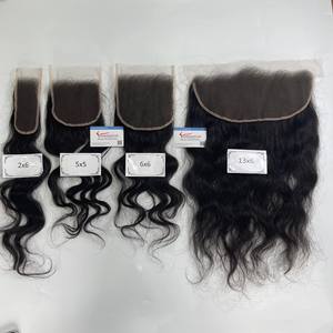 Thanh 100% Virgin Remy Extensions de fermeture de cheveux humains Premium Transparent pour HD Lace Wigs Straight Machine Double Trame - Product Image 3