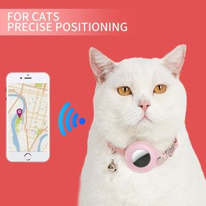 Collar Reflectante de Cuero <span class=keywords><strong>para</strong></span> Gato, Accesorios <span class=keywords><strong>para</strong></span> Mascotas, <span class=keywords><strong>Gps</strong></span>, Manzana, <span class=keywords><strong>con</strong></span> Soporte, Anillo de Campana, Diamante - Product Image 5