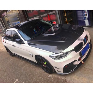 OUER Carbon Fiber <b>Engine</b> <b>Hood</b> New Condition for 3 Series 2012-2019 F30/F35 M4 Style Black Bolt-On - Product Image 4