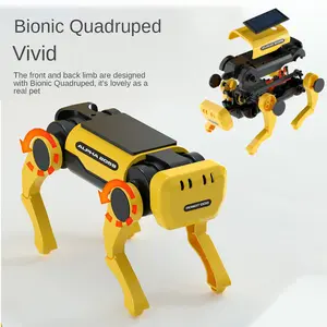 Nieuwe Speelgoed Smart Solar Robot Hond Science Technolog Elektrische Educatief Stem Speelgoed Diy Montage Puzzel Speelgoed