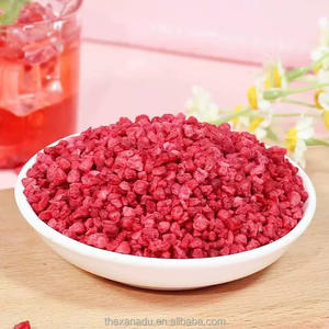 Cubes de framboise 2-6 mm, petits morceaux, fruits lyophilisés, pour thé, garnitures, pâtisserie, mélange personnalisé, sachets de thé, sachets, acceptation des commandes - Product Image 4
