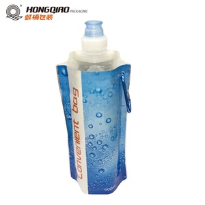 Custom Drink Packaging sacchetto liquido di plastica Stand up Pouch con beccuccio Flip Top manico tappo - Product Image 3