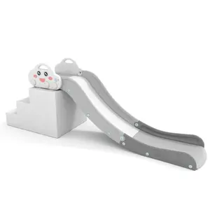 新设计定制耐用室内儿童塑料滑梯游乐场幼儿攀爬和滑动游戏