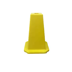 Señales de precaución de plástico de tamaño pequeño al por mayor de fábrica, señales de seguridad de suelo mojado, conos de precaución cuadrados amarillos - Product Image 1