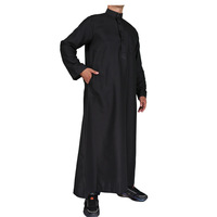 Qamis à manches longues pour hommes musulmans, style Moyen-Orient, Arabie Saoudite, Kaftan, Abaya islamique, Robes de Dubaï