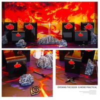Vitrine d'exposition empilable en acrylique avec éclairage LED, boîte de rangement latérale pour figurines et objets de collection