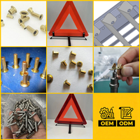 Mesin Rivet Grommet Kain Tirai PVC Otomatis Penuh Elektrik Pneumatik Double Head OEM Easytech 2026