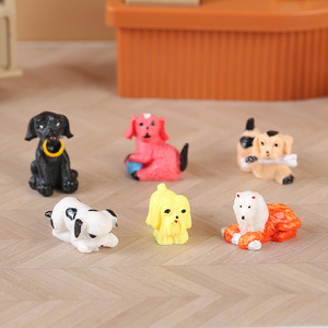 Miniature Puppy Resin Animal <b>Model</b> Dog Shape Home Decoration Artistic Craft Ornament - Product Image 1