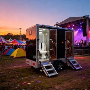 Baño Portátil de Lujo para Campamento, Remolque Móvil con Ducha, Contenedor de Inodoro para Exteriores - Product Image 2