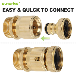 Ánh nắng mặt trời kim loại bền dụng cụ làm vườn kết nối nhanh chóng kết nối vòi nước kết nối dễ dàng đồng thau trồng khớp nối - Product Image 3
