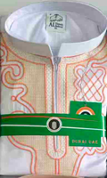 Qamis Homme Musulman 2026 Dubaï Style Arabe Traditionnel Qatari à Manches Longues Couleur Unie Vêtement Islamique