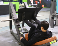 Machine à Squat Hack et Presse à Jambes DFT-656, Tube en Acier Réglable de 2,5 mm d'Épaisseur, Équipement de Gym Commercial, Sécurité Renforcée, Charge Maximale Utilisateur 200 kg