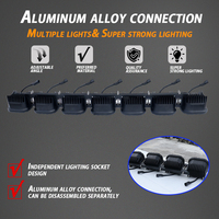Nouvelle barre lumineuse modulaire à LED personnalisable et connectable, projecteur 42''52'' tout-terrain 5x5 Hilites Pro6, pour Ford Bronco 2/4/6/8/10 XL