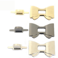Loquet de sécurité pour bagages, serrure papillon, serrure de sécurité en métal pour sac à main, serrure à torsion pour emballage de chaussures, loquet de décoration SJWJ