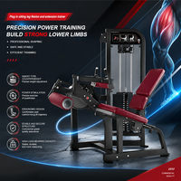 Liva LH-13 Appareil Commercial 2-en-1 à Charge par Poids pour Musculation des Jambes (Leg Curl et Leg Extension) – Équipement d'Entraînement des Quadricipèdes et des Ischio-jambiers pour Salle de Sport