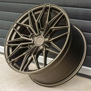 Rines Forjados de 20 21 22 24 Pulgadas, Ruedas de Aleación de Lujo en Bronce, Compatibles con Rolls Royce, Range Rover Sport, <span class=keywords><strong>G63</strong></span>, Bentley, Ferrari, <span class=keywords><strong>Maybach</strong></span> - Product Image 4