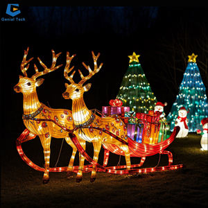 SGL68 Lanterna de Evento de Inverno Decoração de Parque Lanterna de Seda de Veado de Natal para Venda - Product Image 3