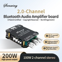 Module d'amplificateur BT YS-1002T 200W, 2 canaux 100W*2, stéréo Hi-Fi, avec réglage indépendant du volume des aigus et des basses pour haut-parleur DIY