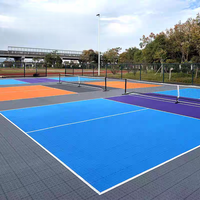 Tuiles de pickleball emboîtables prêtes à l'emploi pour terrain de sport extérieur, installation DIY, protection UV, haute performance