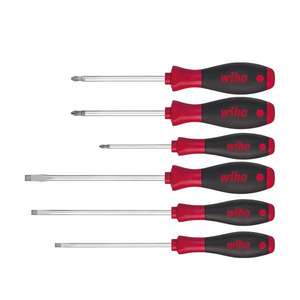 WIHA - 26113 Jeu de tournevis SoftFinish®Fente, Phillips et Pozidriv (6 pièces) -TOURNEVIS EAN 4010995261139 - Product Image 1
