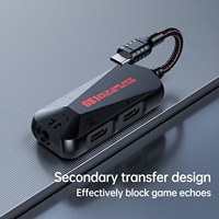 Adaptateur 3-en-1 Plextone GS1 Pad Pro : Chargeur + Prise casque USB-C vers 3,5 mm + Prise casque audio haute résolution avec charge rapide PD