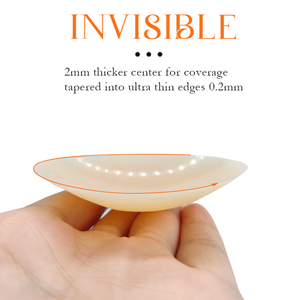 Pétales de poitrine en silicone ultra-fins réutilisables, sexy, invisibles, sans bretelles, doux, imperméables, respirants, protège-tétons (paire) - Product Image 2