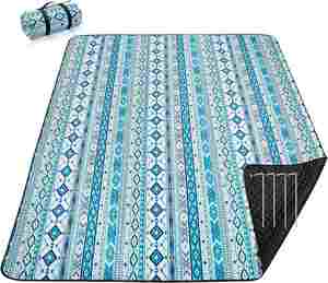 Picnic Extra <b>Large</b> Sand Proof and Waterproof Custom Portable Beach <b>Mat</b> Outdoor Blanket Rug for Camping Travel - Product Image 1