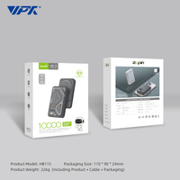 Meilleurs produits en vente, chargeur magnétique compact, batterie externe 10000mAh, grande capacité, chargeurs sans fil
