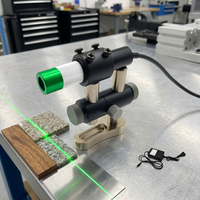 Pièces d'équipement laser Mise au point réglable D16mm 520nm 50mW Lentille en verre CW Machine industrielle Module laser à ligne verte