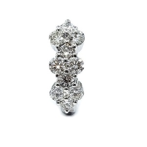 Vente en gros prix d'usine livraison rapide 18k solide or blanc diamant naturel rond rempli d'or boucles d'oreilles pour les femmes cadeau - Product Image 2