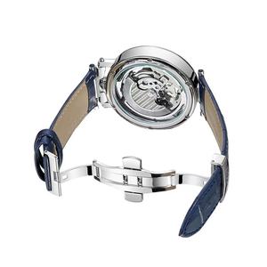 3D Basso-relievo 스켈레톤 다이얼 Mens 시계 Moon Phase Tourbillon 가죽 스마트 시계 남자 손목 자동 - Product Image 6