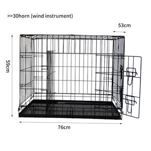 Çin fabrika katlanır tel köpek kafesi Metal ızgara açık köpek kafesi kare Pet kapısı ile uygun fiyat - Product Image 4