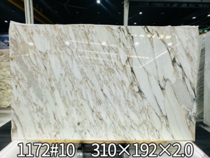 Losas Pulidas de Mármol Calacatta Gold Natural de Lujo para Paredes y Pisos de Salas de Estar y Baños de Villas, Diseño Moderno, Superficie Impermeable - Product Image 6