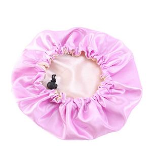 Bonnet de nuit pour enfants, adolescents, tout-petits, bébés, logo personnalisé, réversible, double couche, réglable, en satin - Product Image 3