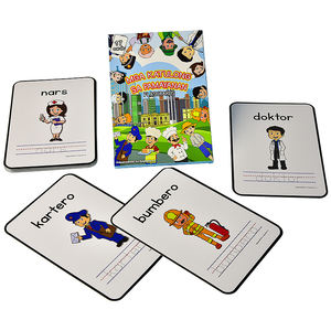 Quantité minimale de commande d'impression personnalisée 100 jeux de cartes éducatifs pour enfants enfants éducation précoce Alphabet Kearning petite carte Flash effaçable à sec - Product Image 4
