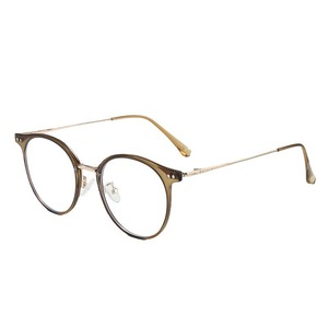 Montures de lunettes rondes vert olive C16 à monture complète en TR90, anti-lumière bleue, unisexe, légères - Product Image 4