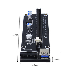 การ์ด PCI <span class=keywords><strong>Express</strong></span> Riser ใหม่ VER006,การ์ด USB 3.0ส่วนต่อขยาย PCI-E 60ซม. 1x ถึง16x SATA 4Pin กำลังไฟ Mo-<span class=keywords><strong>Lex</strong></span> - Product Image 3