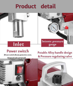 ماكينة ضاغط طلاء للسيارات كهربائية بدون هواء من الدرجة سهلة الاستخدام للتحكم في التدفق قابلة للتعديل - Product Image 4