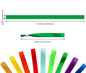 Pulseras de Tela Elástica de Poliéster con Logotipo Personalizado Serigrafiado a Todo Color para Promoción, Festivales de Música y Deportes - Product Image 2