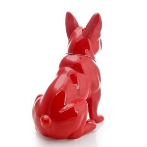 Soggiorno interno decorato con scultura in resina Bulldog - Product Image 6