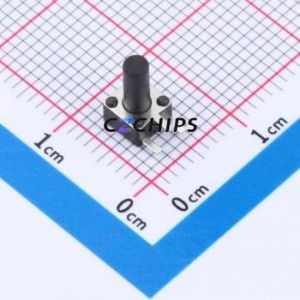 TSC08-CBW1EH8.5 Tactile Switch Through hole-3P,4.5x4.5mm Switch Single Pole Single Throw Round Button 1.8N Right Angle Insert - Product Image 1