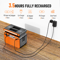 Batterie de stockage d'énergie au lithium-ion LiFePo4 500W, alimentation de secours, charge sans fil, générateur solaire, station d'alimentation électrique portable
