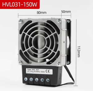 Calentador de ventilador de aleación de aluminio HVL031 serie 150W para mantas de calor de cinta de calor y otros calentadores - Product Image 2