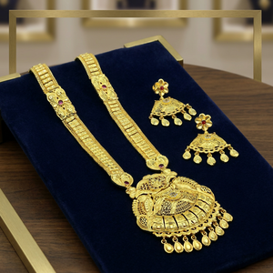 Wholesale Women's Brass 14K 18K 24K Micro Gold Plated Cable Chain <b>Long</b> Forming Traditional Wedding Fashion <b>Necklaces</b> Set - Product Image 2