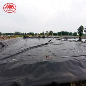 GEOSYNTHETICS Black Waterproof Geo Membrane 1.5Mm HDPE Liner 2Mm Hard Plastic Geomembrane For Mining Waste Landfill Project