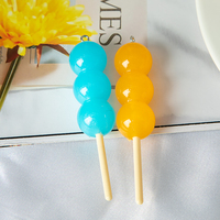 Nouveau pendentif en résine en forme d'églantier confit coloré simulé, porte-clés de voiture avec logo bonbon, accessoire de sac unisexe, décoration suspendue