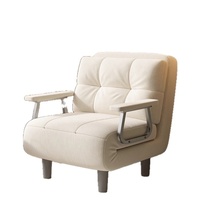 Nouveau modèle 2025 – Canapé-lit pliable moderne et minimaliste avec structure métallique, double usage, pour usage quotidien, design compact monobloc, parfait